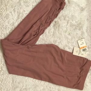 Brand new with tags lace up leggings